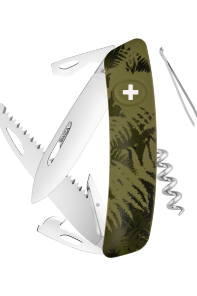 Швейцарский нож SWIZA C05 Camouflage, 95 мм, 12 функций, хаки - фото 2