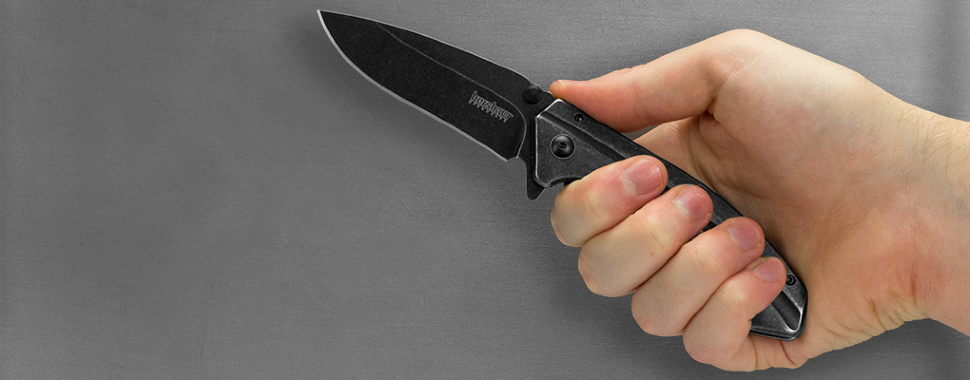 Складной полуавтоматический нож Kershaw Filter K1306BW, сталь 4Cr14, рукоять нержавеющая сталь - фото 2