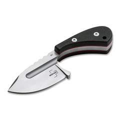 Фото Шейный нож с фиксированным клинком Boker Sigyn, сталь D2, рукоять G10, черный