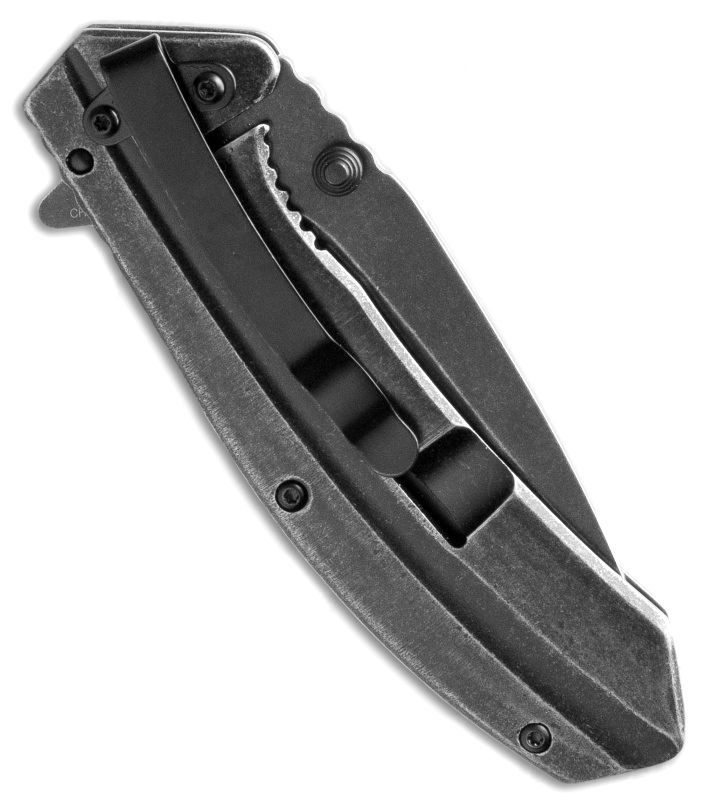 Складной полуавтоматический нож Kershaw Filter K1306BW, сталь 4Cr14, рукоять нержавеющая сталь - фото 3