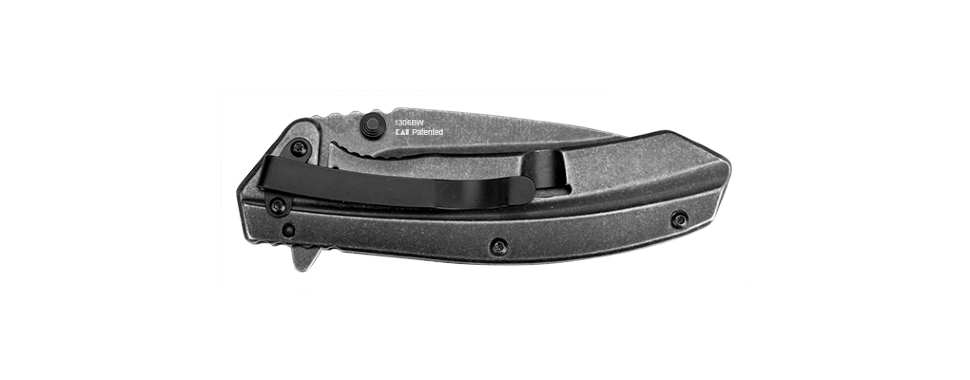 Складной полуавтоматический нож Kershaw Filter K1306BW, сталь 4Cr14, рукоять нержавеющая сталь - фото 4