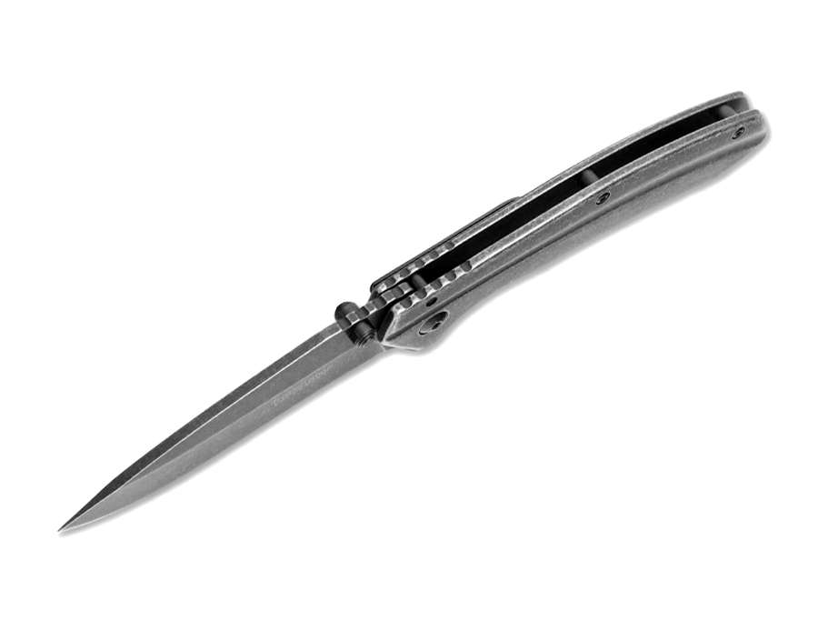 Складной полуавтоматический нож Kershaw Filter K1306BW, сталь 4Cr14, рукоять нержавеющая сталь - фото 5