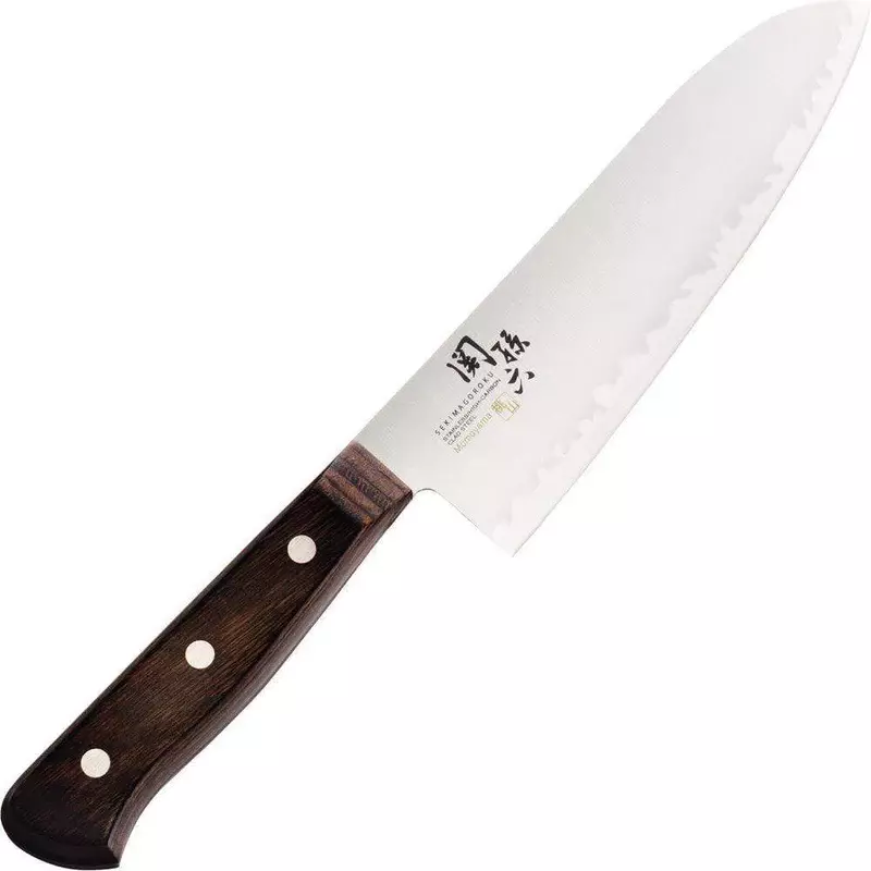 фото Кухонный нож сантоку seki magoroku momoyama 165 мм, нержавеющая сталь kai