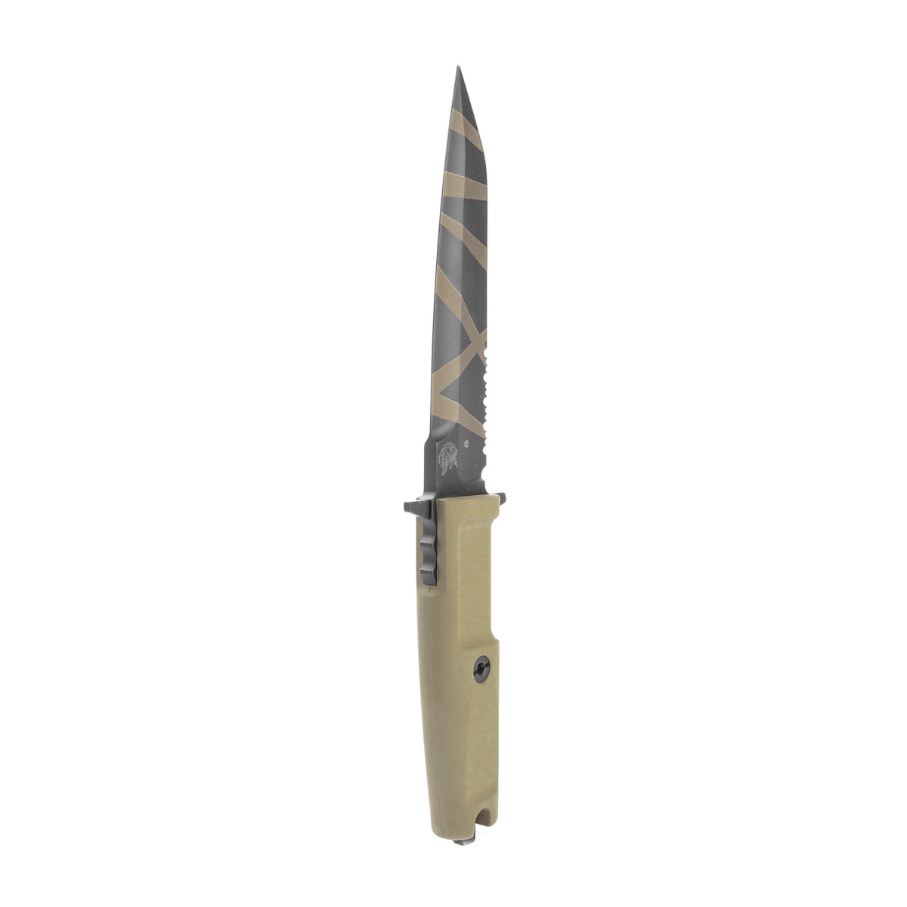 Нож с фиксированным клинком Extrema Ratio Col Moschin Desert Warfare - Laser Engraving, сталь Bhler N690, рукоять пластик - фото 3