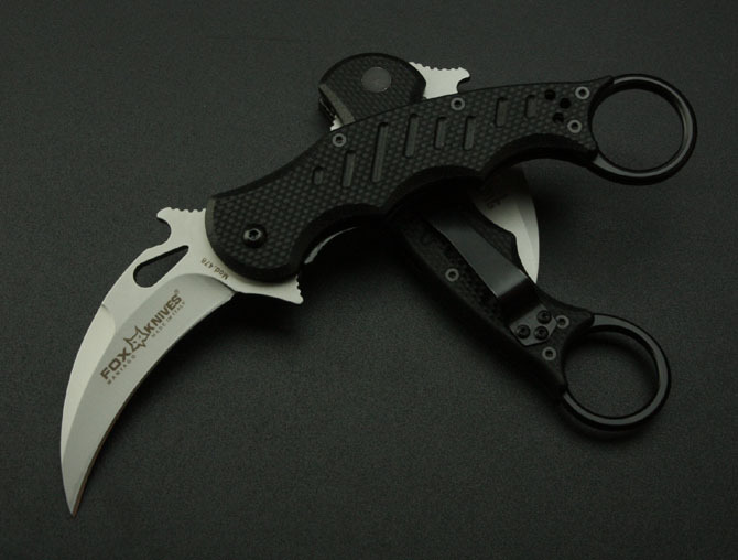 Керамбит Fox Knives Maniago, черный - фото 1