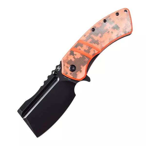 Складной нож XL Korvid Kansept, сталь 154CM, рукоять G10, оранжевый - фото 1