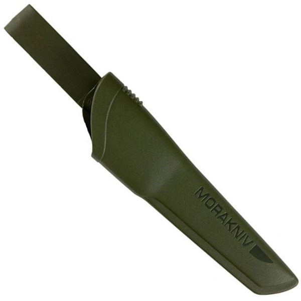 Нож с фиксированным лезвием Morakniv Bushcraft Forest, сталь Sandvik 12C27, ручка резина/пластик - фото 4