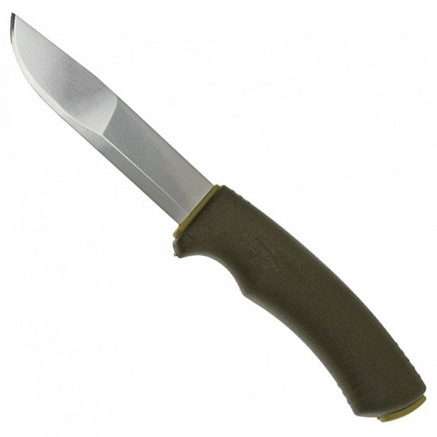 фото Нож с фиксированным лезвием morakniv bushcraft forest, сталь sandvik 12c27, ручка резина/пластик
