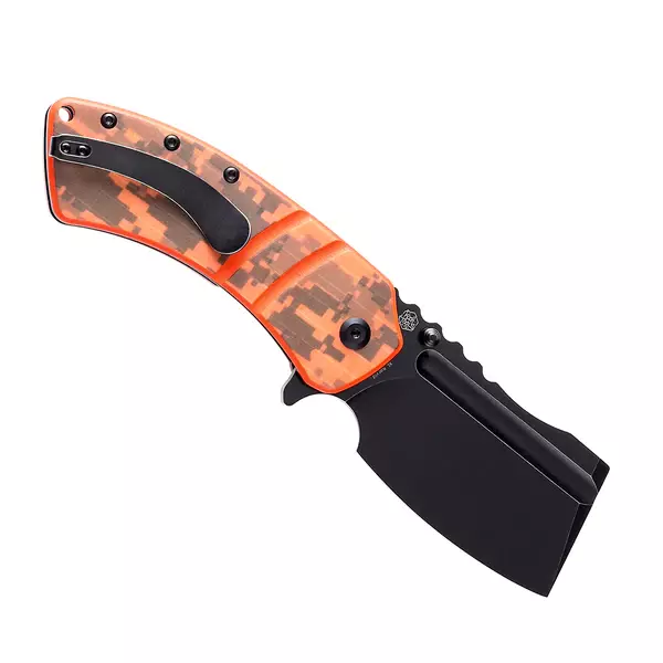 Складной нож XL Korvid Kansept, сталь 154CM, рукоять G10, оранжевый - фото 2