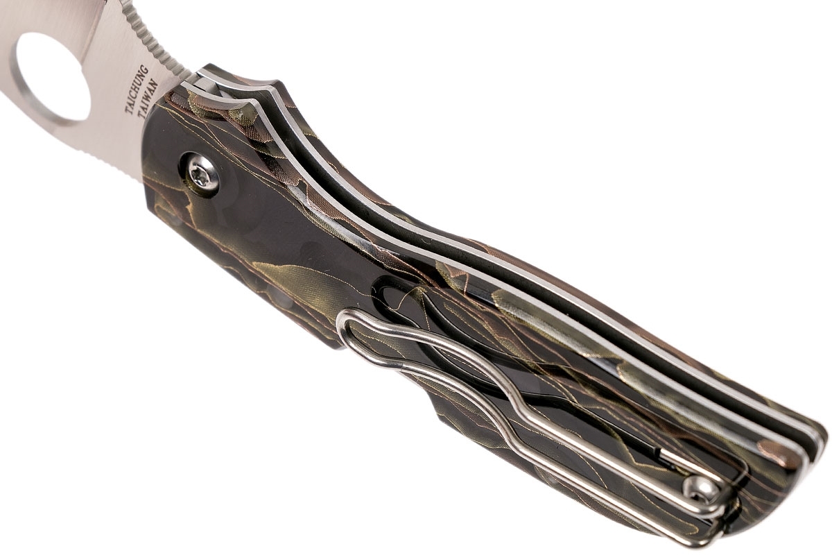 Складной нож CHAPARRAL RAFFIR NOBLE - Spyderco C152RNP, сталь CTS-XHP Satin Plain, рукоять Raffir™ NOBLE - фото 10