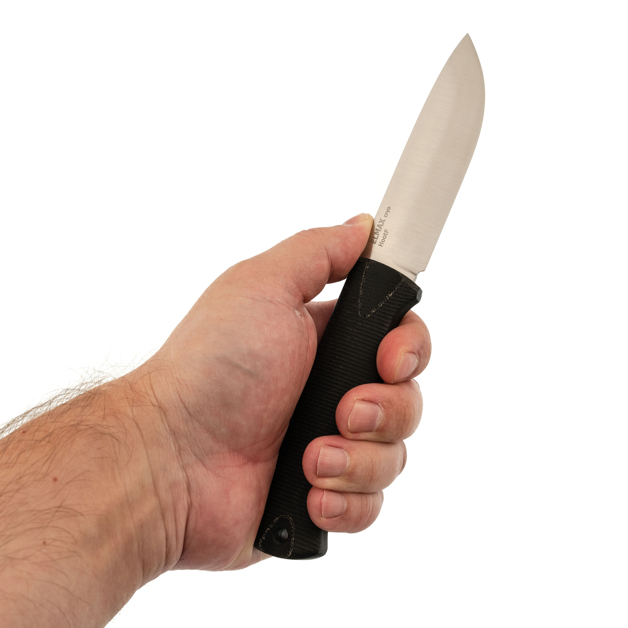 Нож Hoot-F, сталь Elmax, рукоять микарта, черная - фото 4