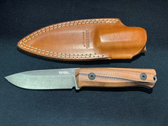 Фото Нож LionSteel Bushcraft-R, сталь Sleipner, PVD-Coating, рукоять дерево