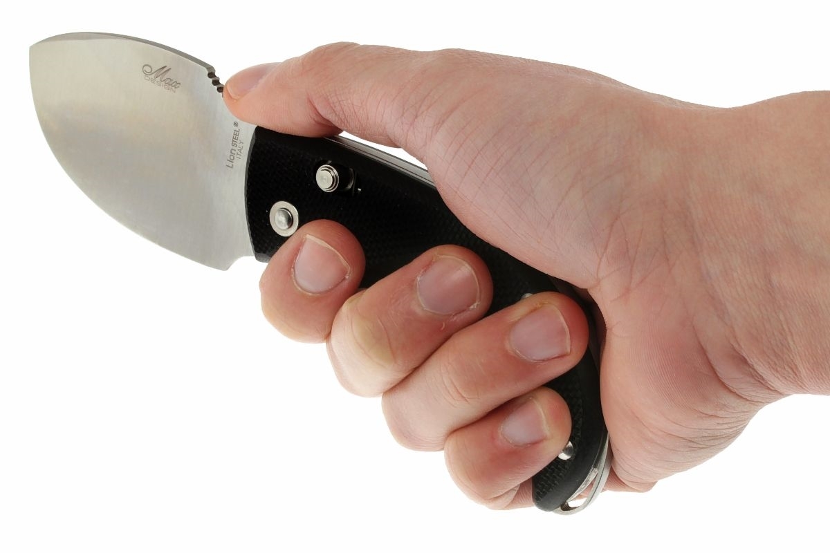 Нож складной LionSteel Skinner 8901 G10, сталь 440C Satin Finish, рукоять стеклотекстолит, чёрный - фото 2