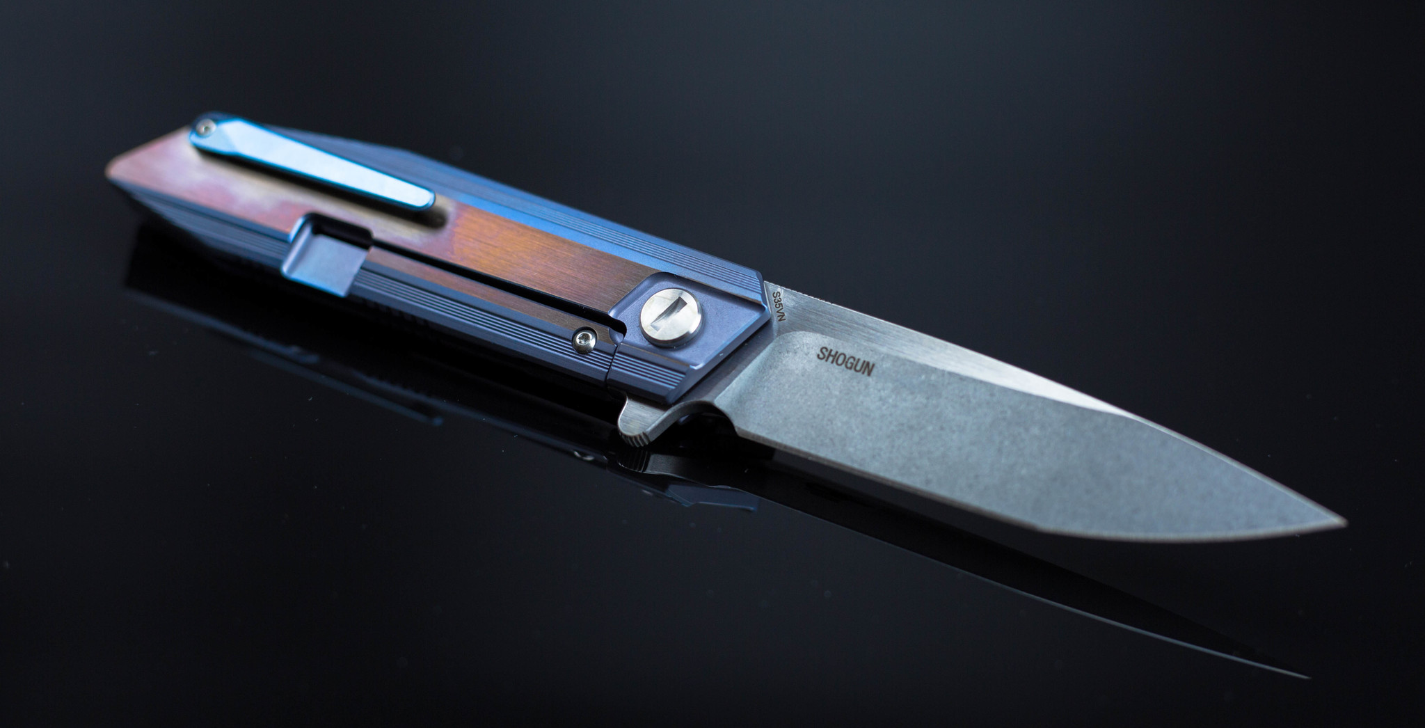 Складной нож Bestech Knives Shogun BT1701D, сталь CPM-S35VN, рукоять титан - фото 6