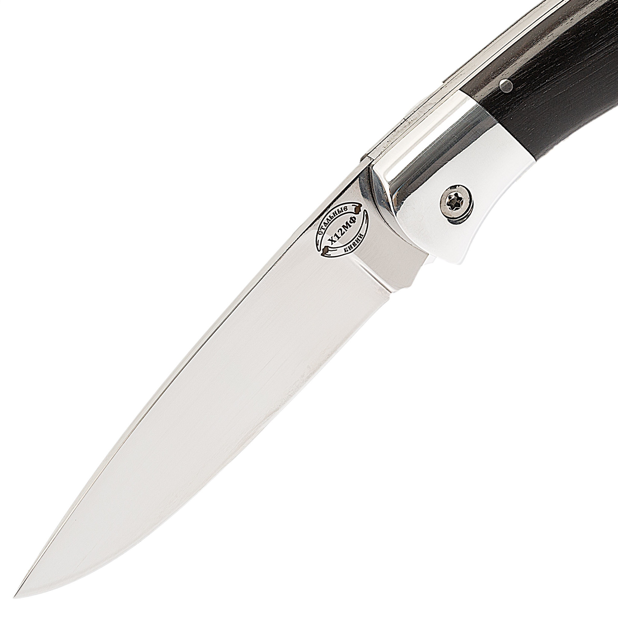 Складной Якутский нож, сталь Х12МФ, граб - фото 2