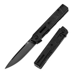 Фото Складной нож Kansept Kitpu, сталь CPM20CV, рукоять титан/Carbon Fiber, черный