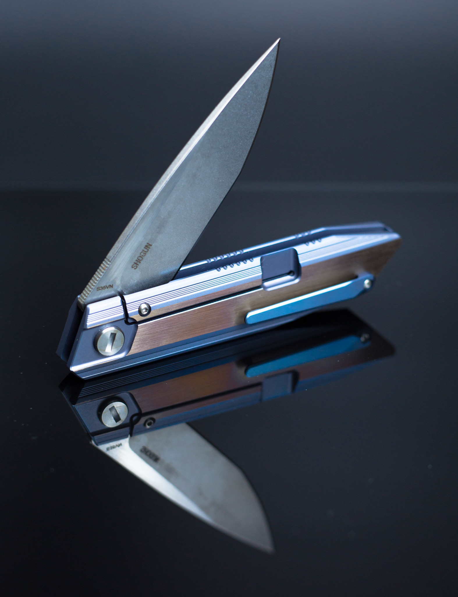 Складной нож Bestech Knives Shogun BT1701D, сталь CPM-S35VN, рукоять титан - фото 8