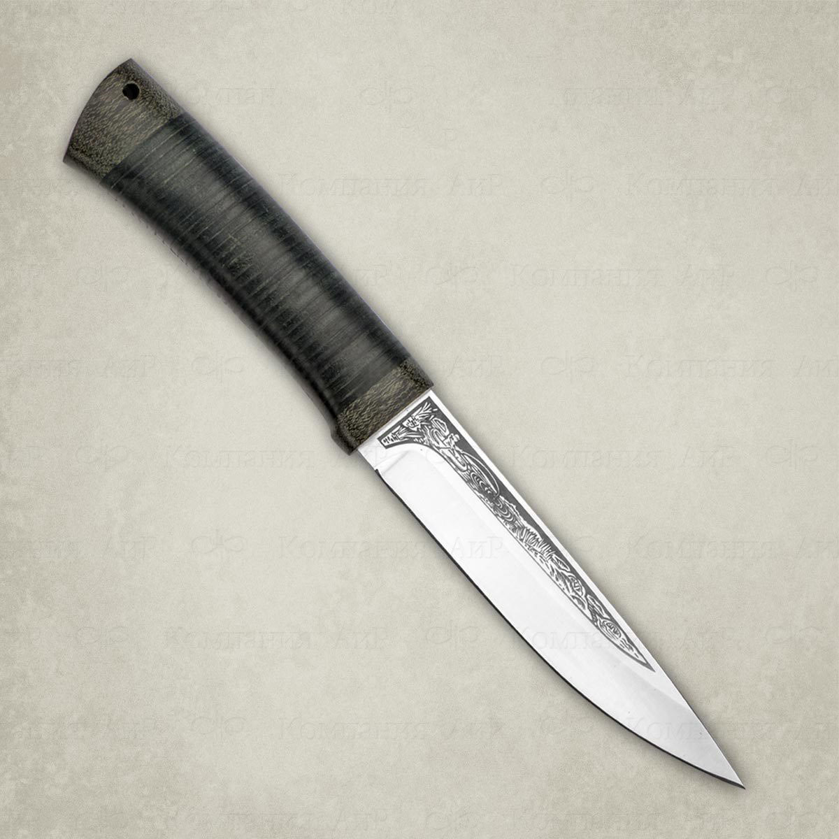Нож Пескарь, кожа, 95х18