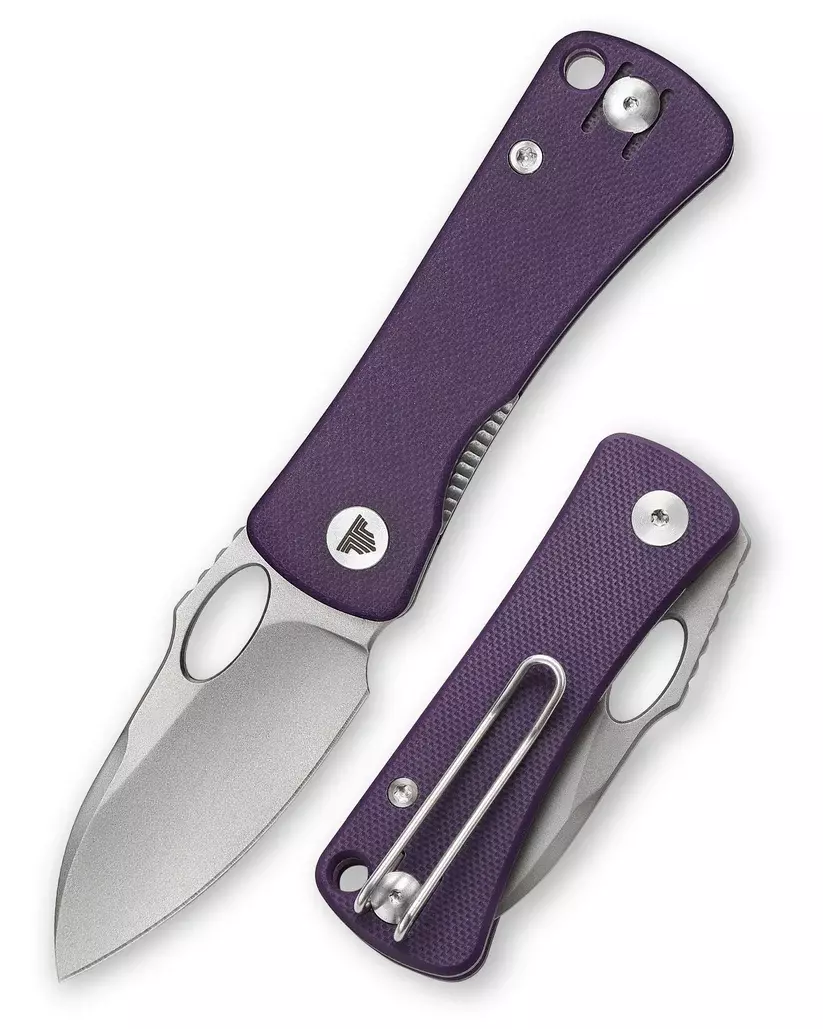 Складной нож Trivisa Andromeda-03PG, сталь 14C28N, рукоять G10, фиолетовый