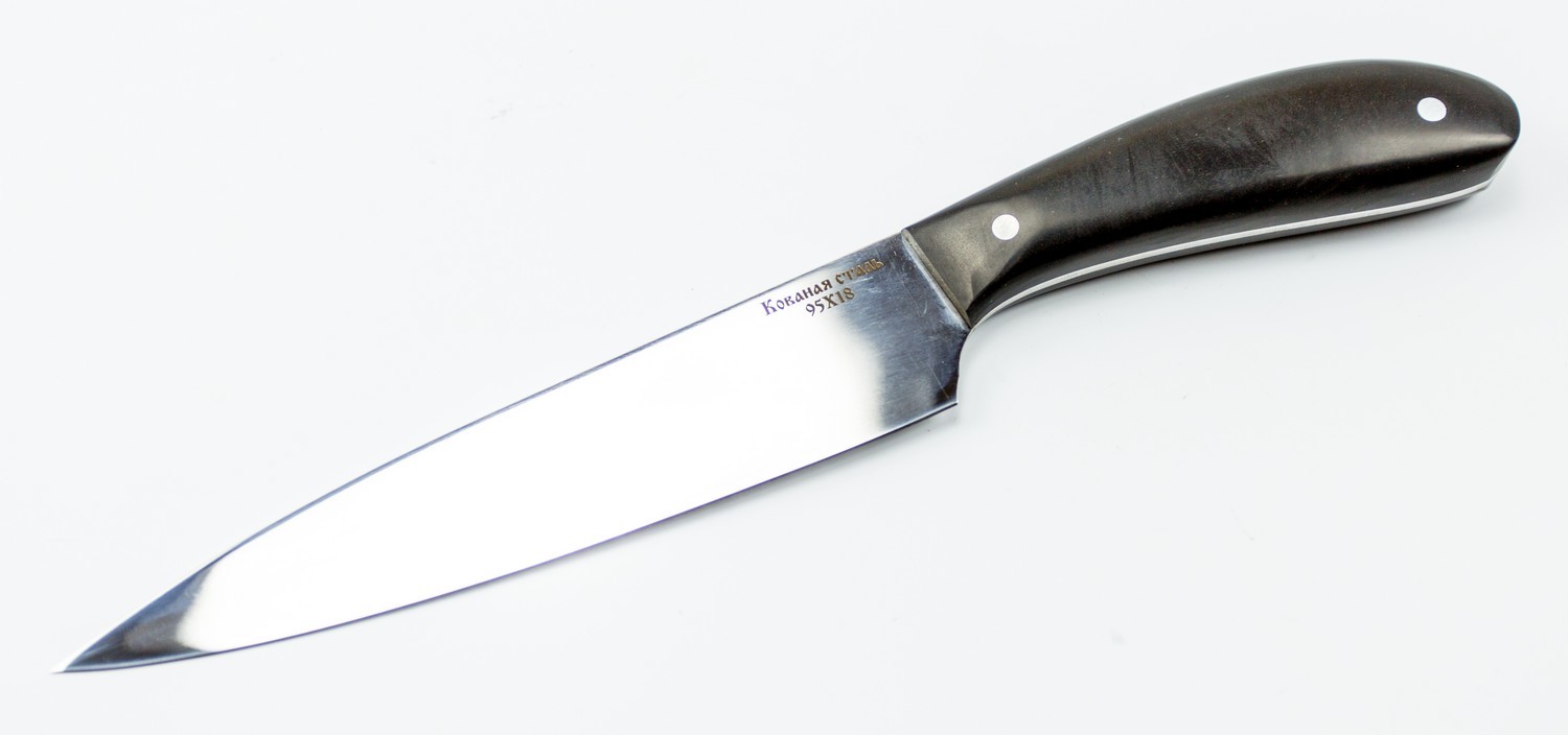 Нож Гурман средний, сталь 95х18 - фото 2