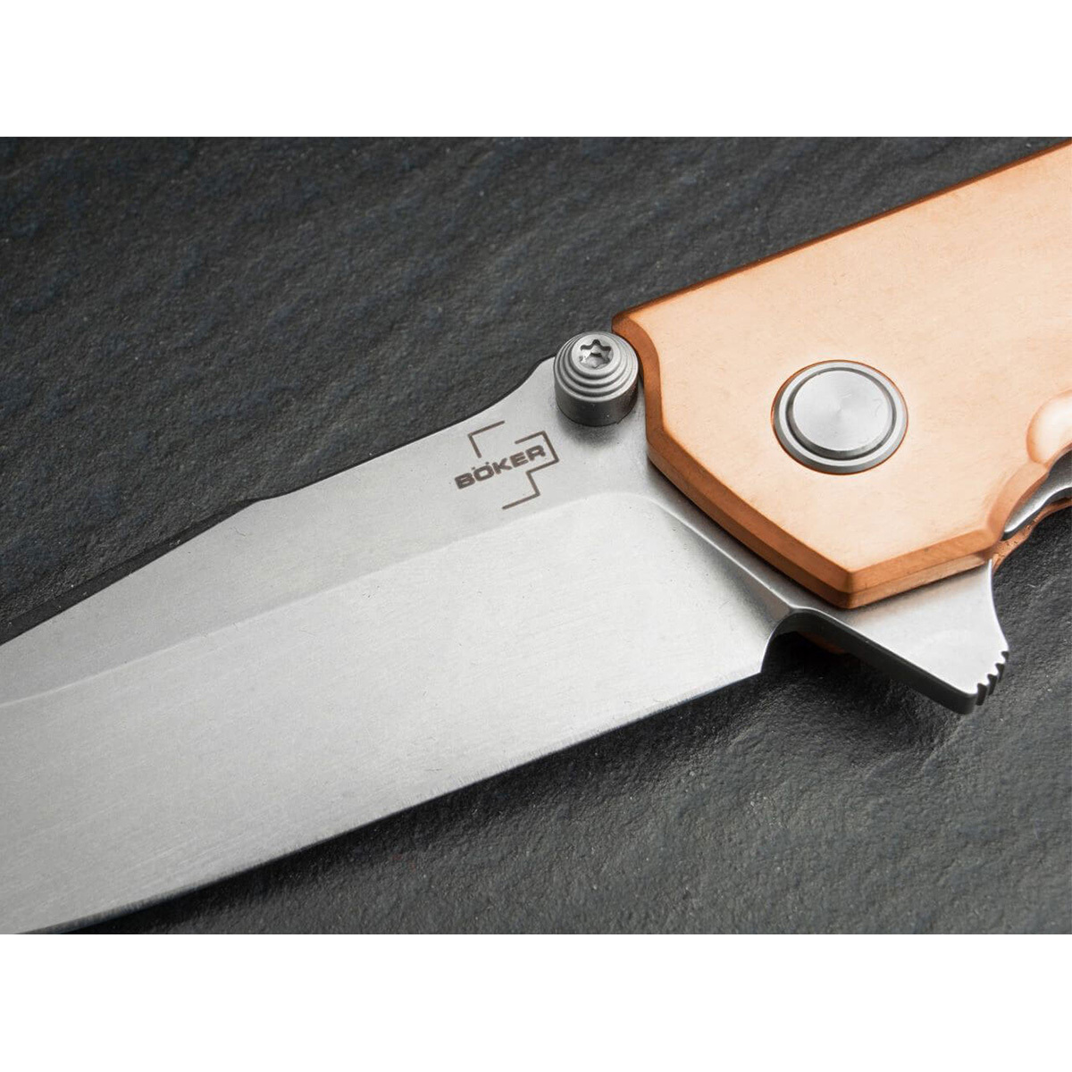 фото Нож складной boker kihon assisted copper, сталь d2, рукоять медь
