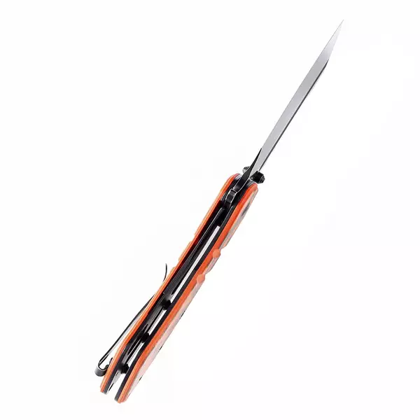 Складной нож XL Korvid Kansept, сталь 154CM, рукоять G10, оранжевый - фото 4