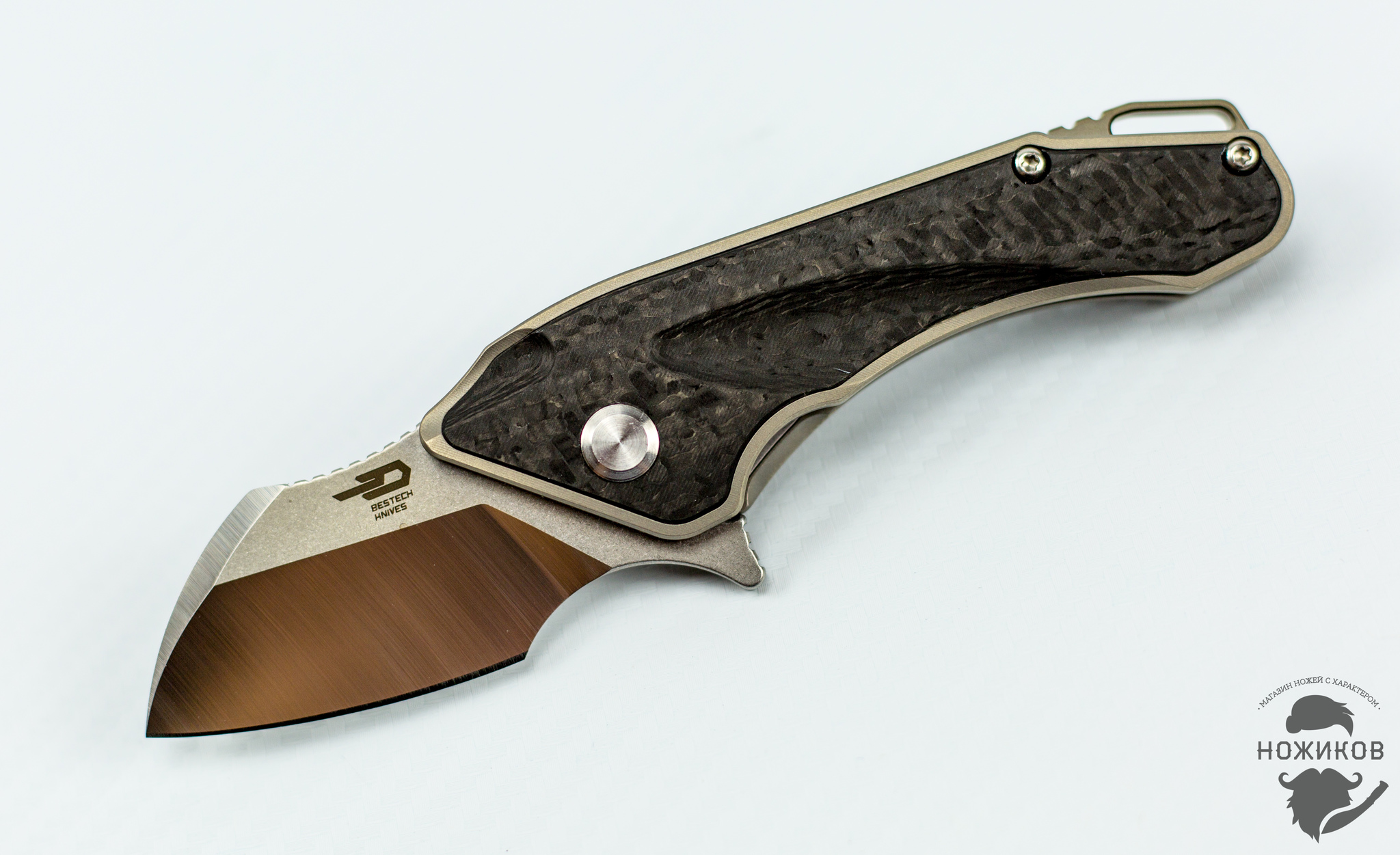 Складной нож Bestech IMP BT1710A, сталь CPM-S35VN, рукоять титан - фото 6
