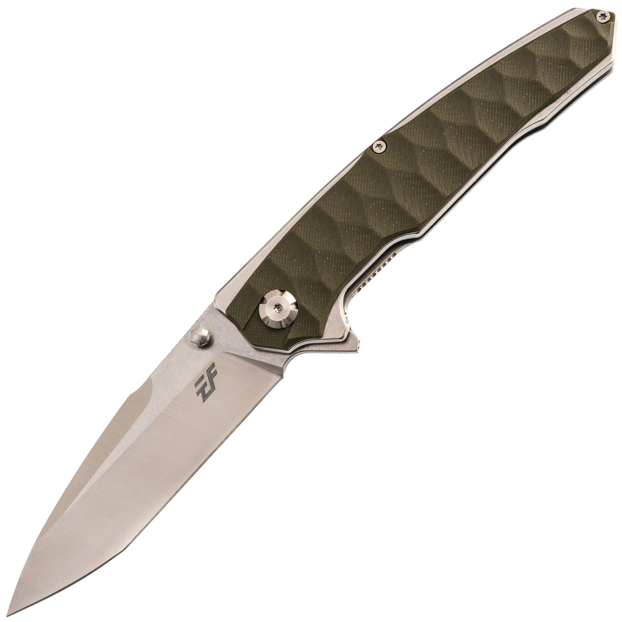 Складной нож Eafengrow EF913, сталь 14C28N, рукоять G10, зеленый - фото 1