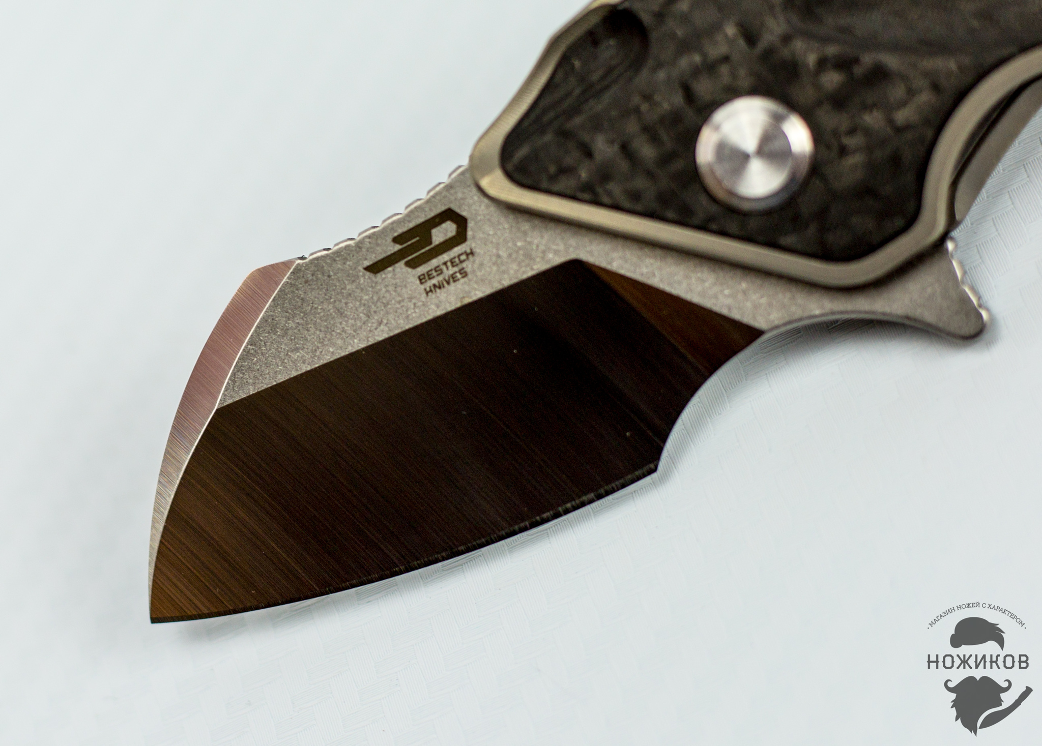 Складной нож Bestech IMP BT1710A, сталь CPM-S35VN, рукоять титан - фото 8