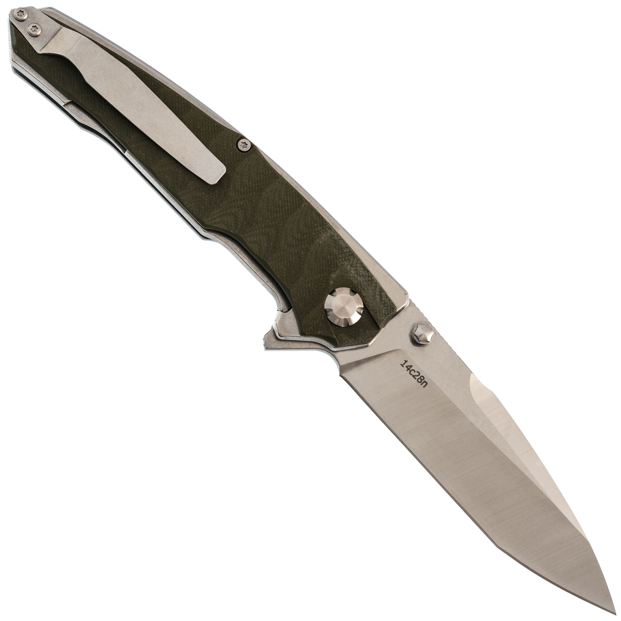 Складной нож Eafengrow EF913, сталь 14C28N, рукоять G10, зеленый - фото 3