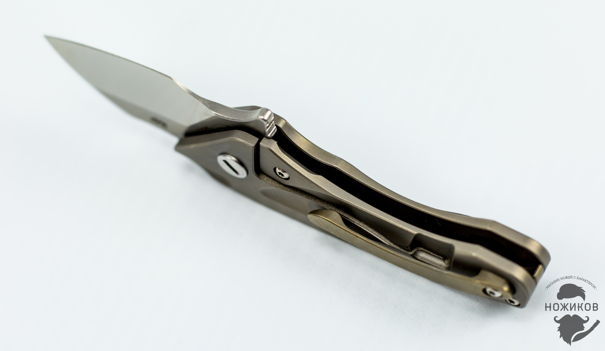Складной нож Bestech IMP BT1710A, сталь CPM-S35VN, рукоять титан - фото 10