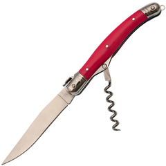 Фото Многофункциональный складной нож MT033R, сталь 420, рукоять пластик, красный