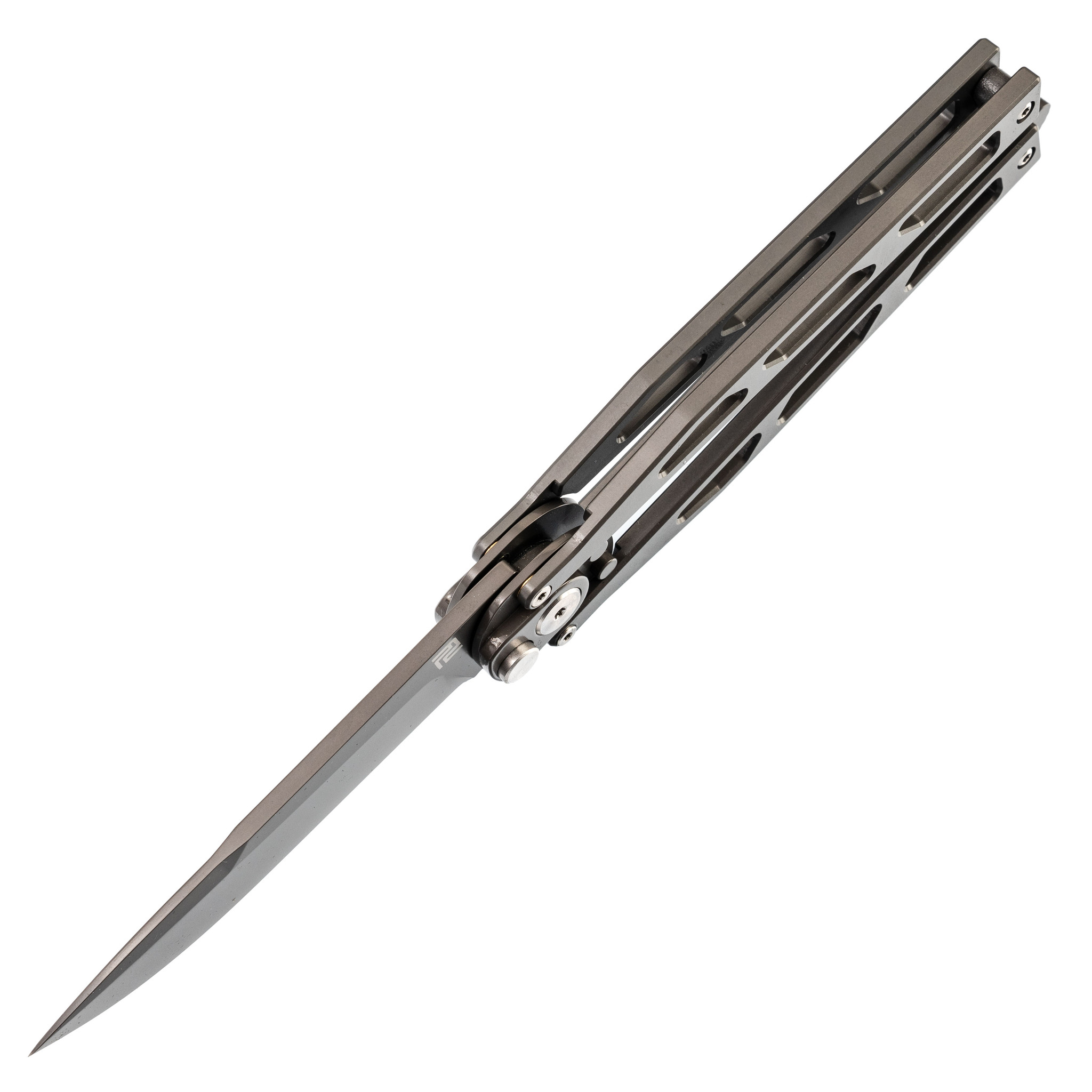 Автоматический нож бабочка Artisan Kinetic-Tool, D2 Steel grey - фото 5