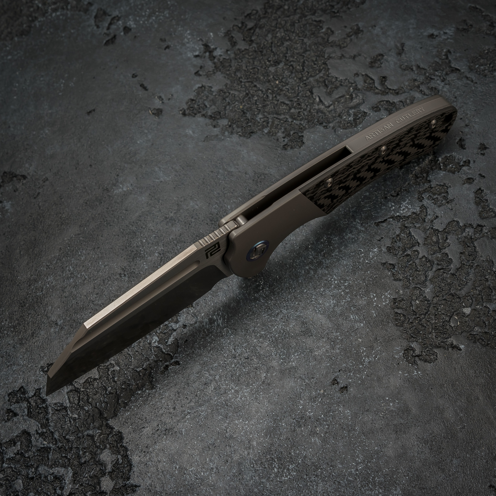Складной нож Artisan Mastiff, сталь S35VN, титан - фото 4