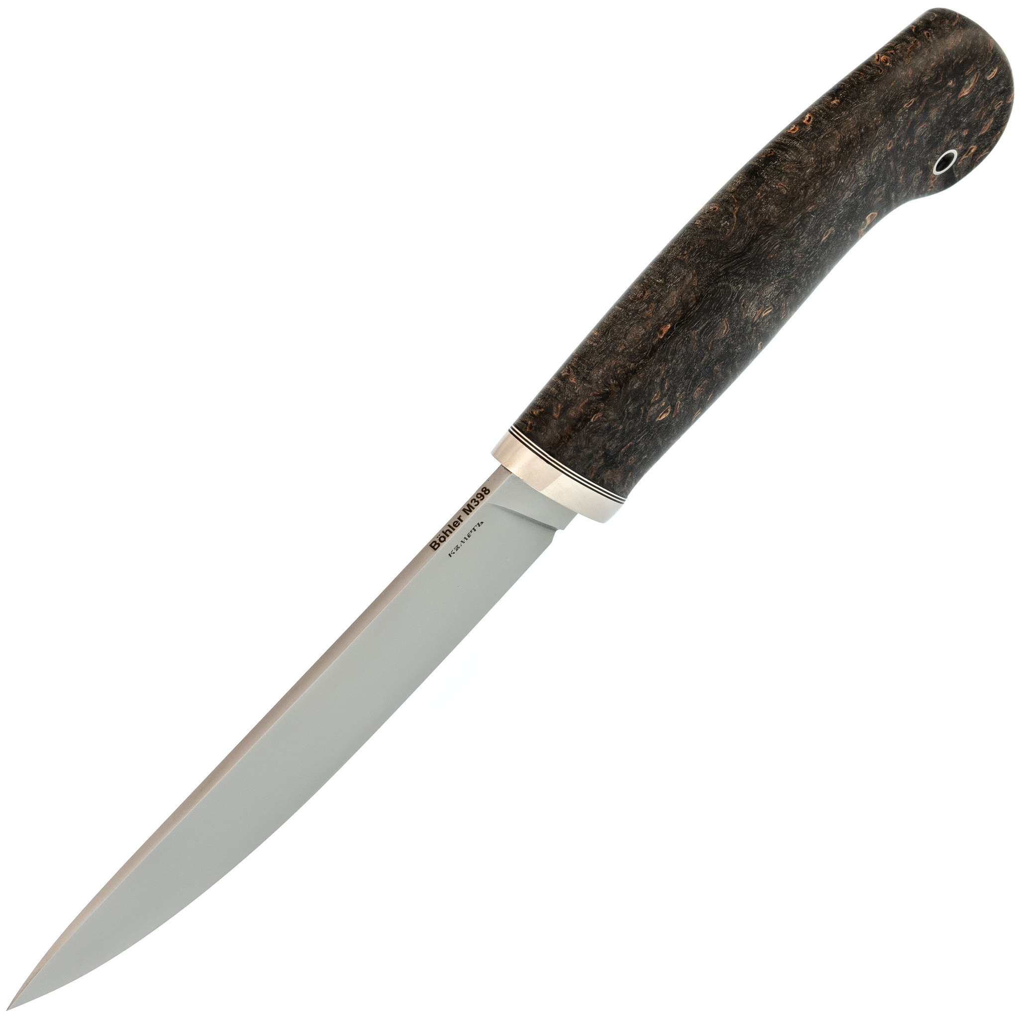 Нож Панцуй, сталь M390, карельская береза - фото 4