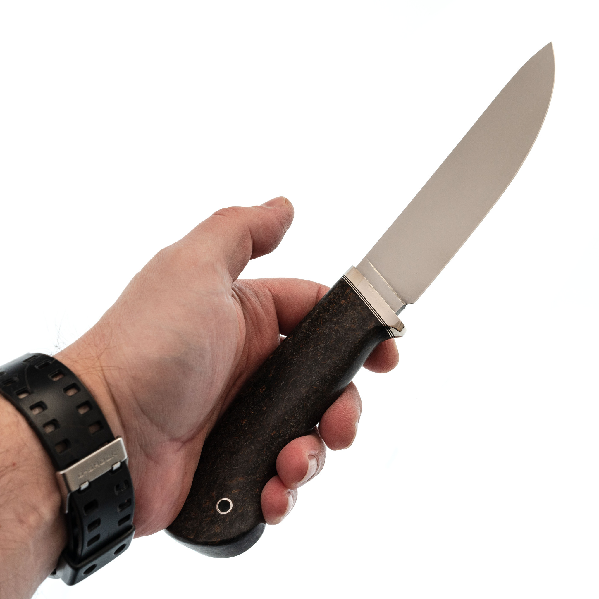 Нож Панцуй, сталь M390, карельская береза - фото 6