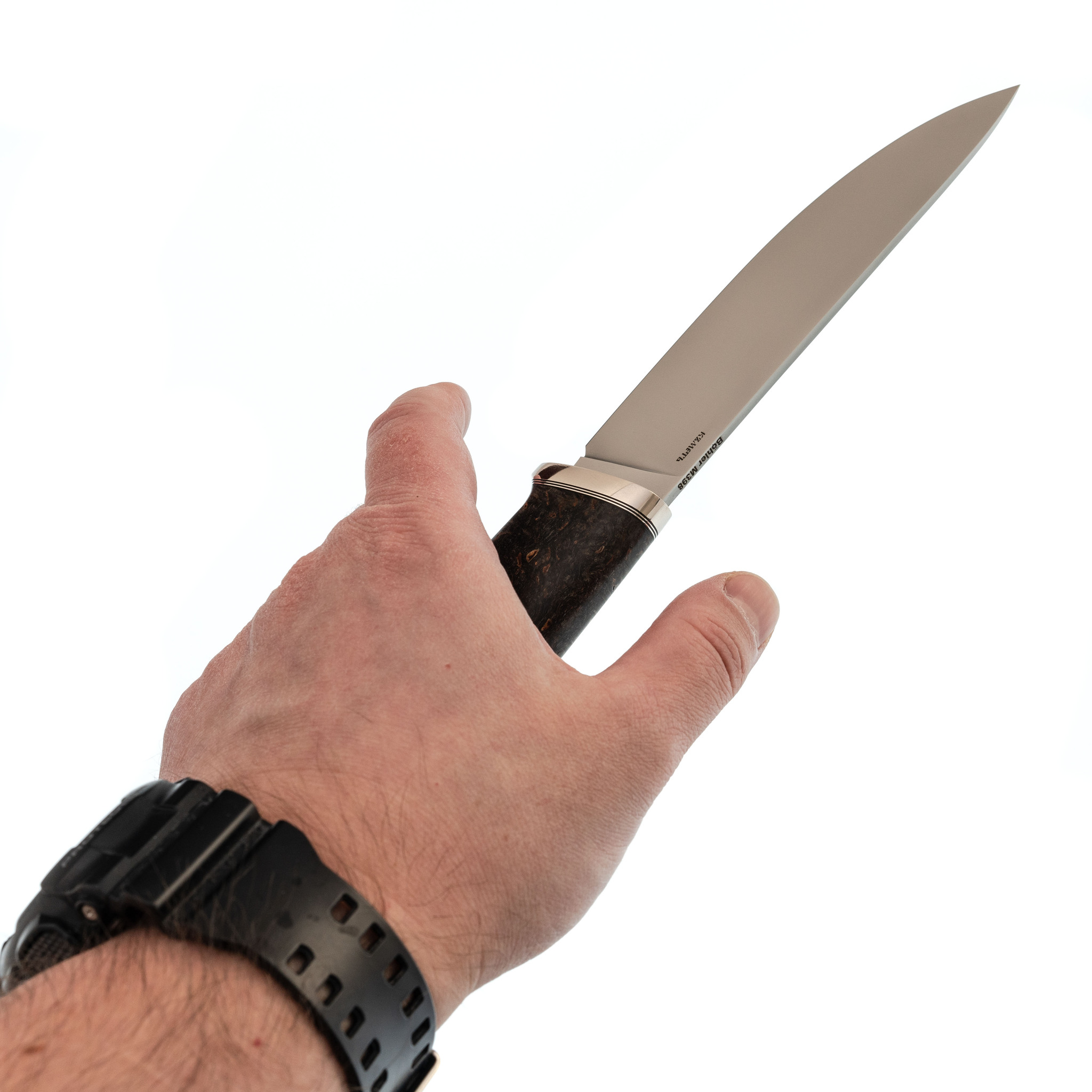 Нож Панцуй, сталь M390, карельская береза - фото 7