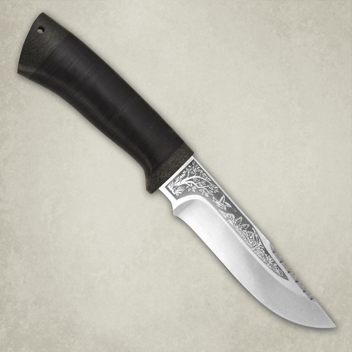 Нож Стрелец, кожа, 100х13м нож цельнометаллический рифей текстолит 100х13м