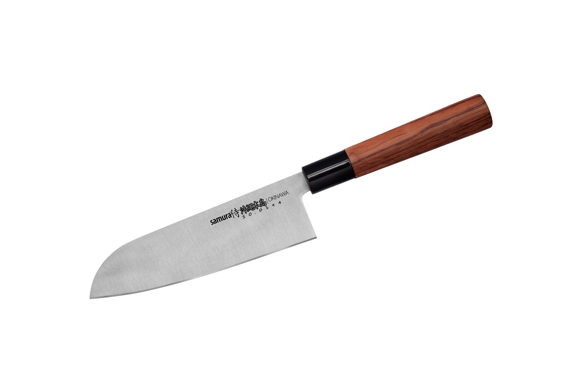 фото Нож кухонный "samura okinawa" сантоку 175 мм, aus-8, палисандр