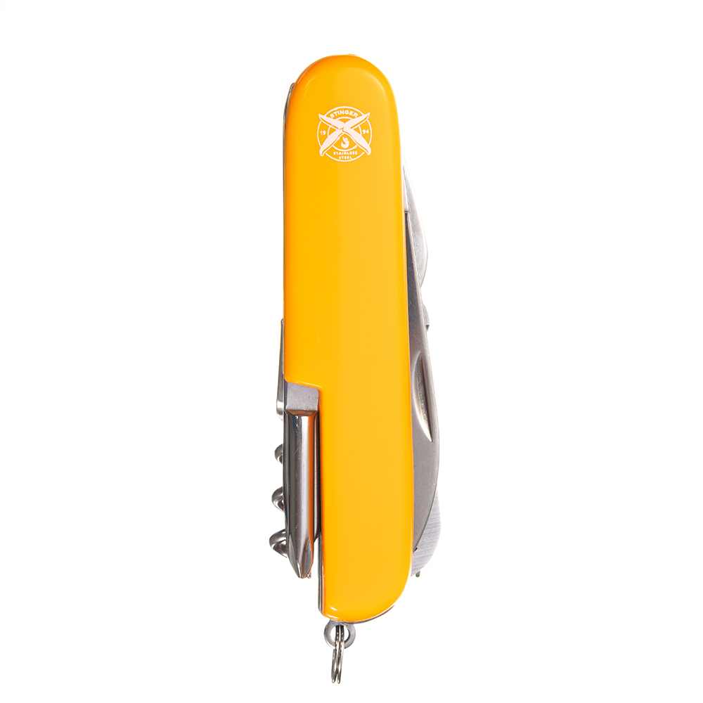Нож перочинный Stinger 89 мм, 15 функций, оранжевый - фото 2