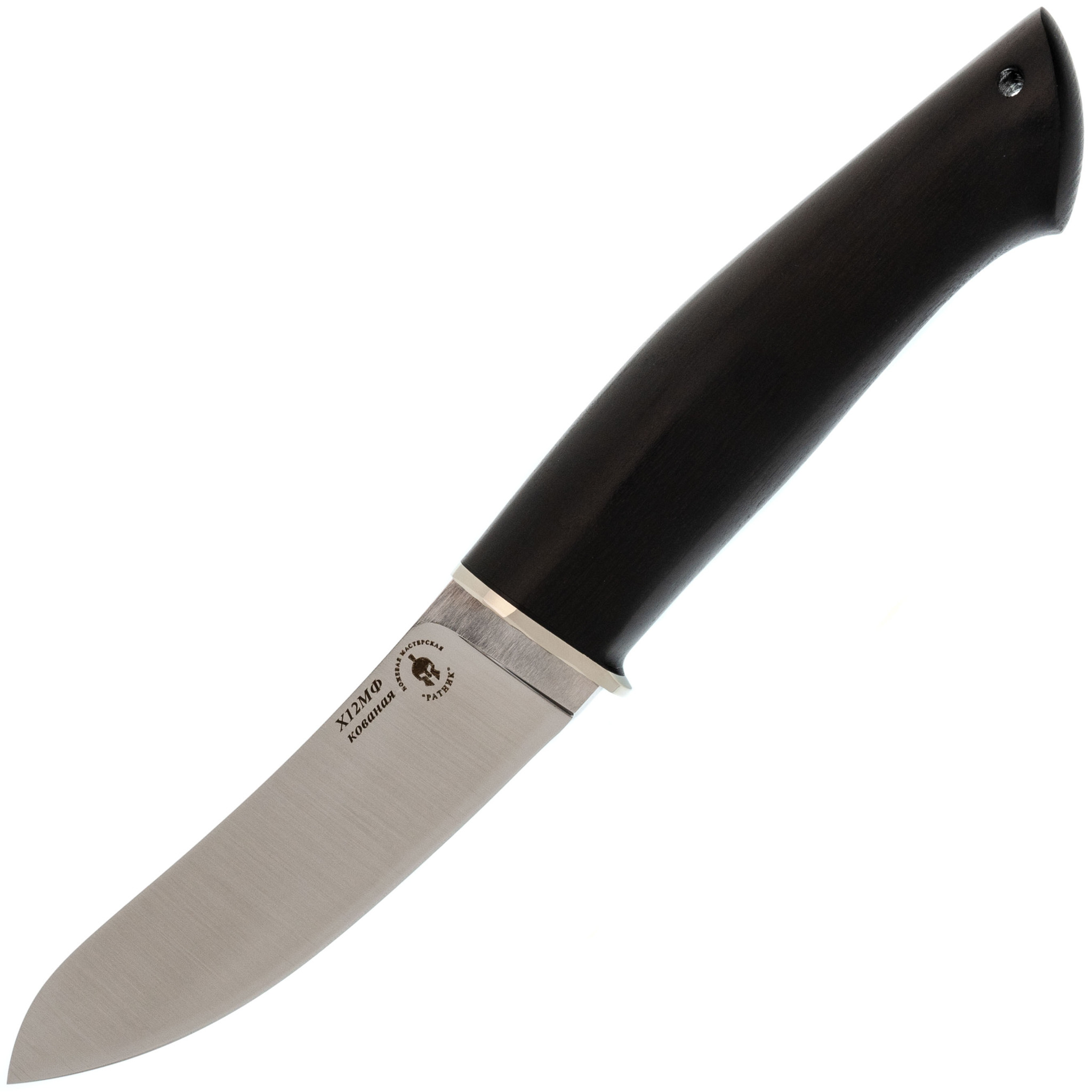 Охотничий нож Басенджи, сталь Х12МФ, граб, Ножи с фиксированным клинком