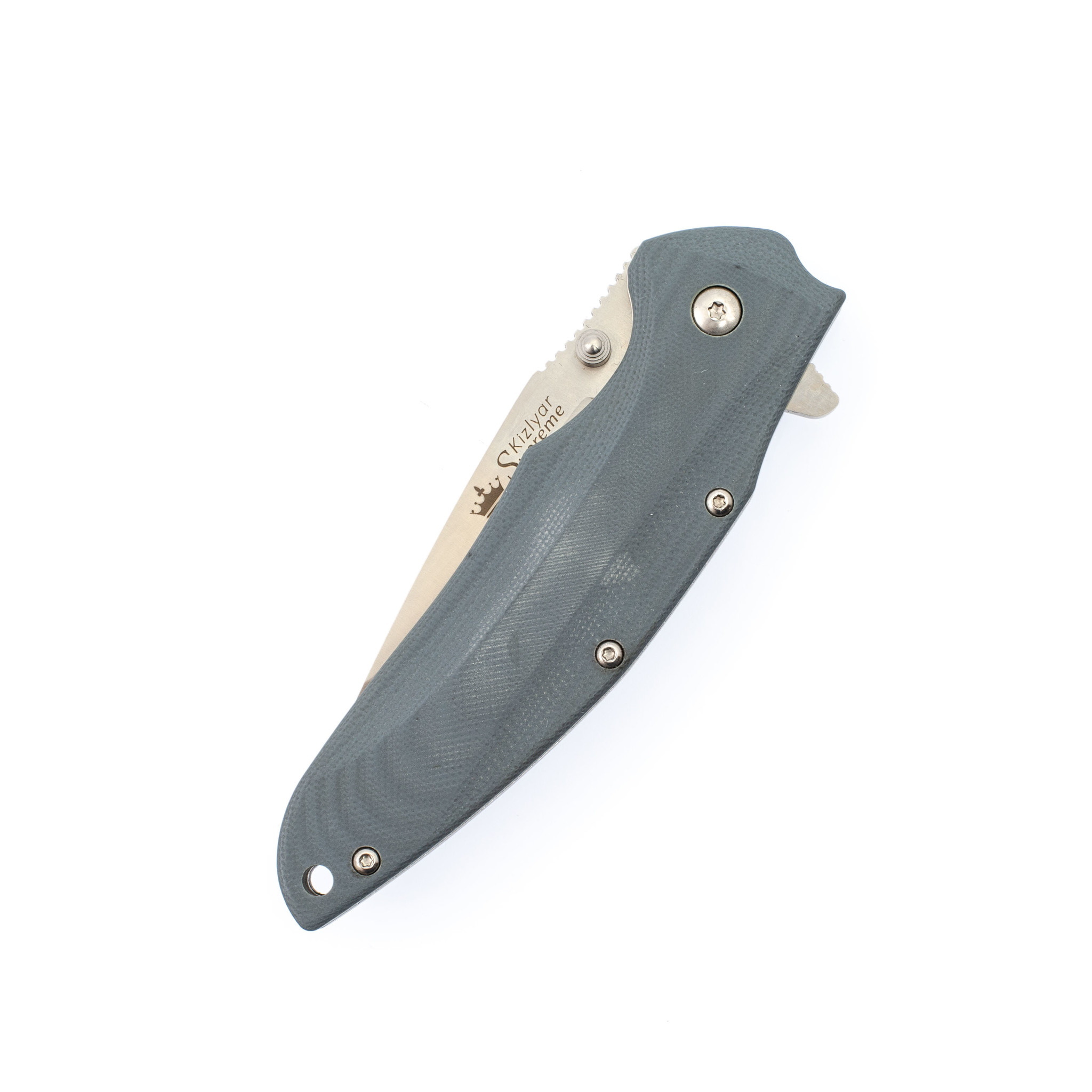 Складной нож Zorg AUS-8 Satin, G10, Kizlyar Supreme - фото 4