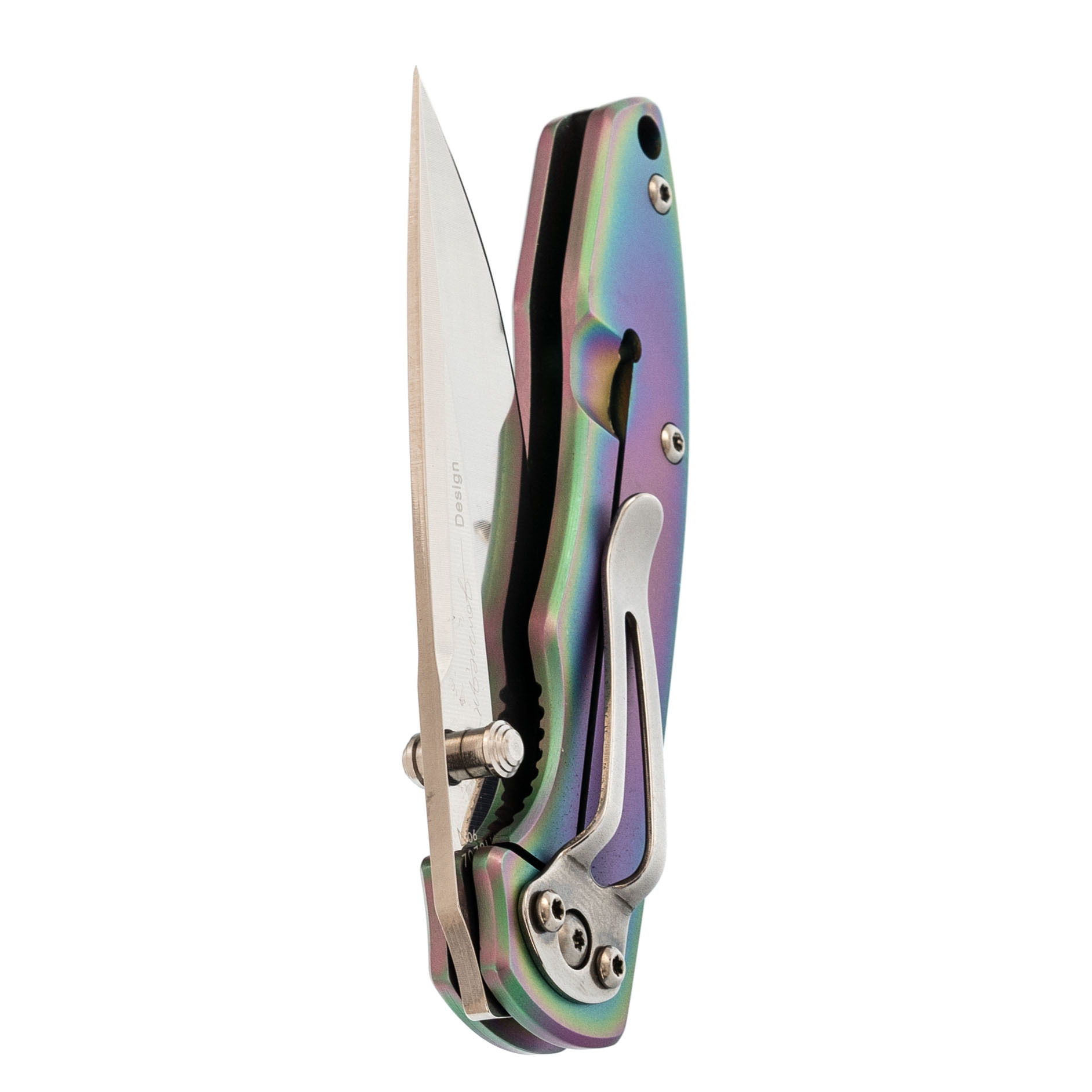 Складной нож Sanrenmu 7073LUX-ST, сталь 12C27, рукоять сталь - фото 6
