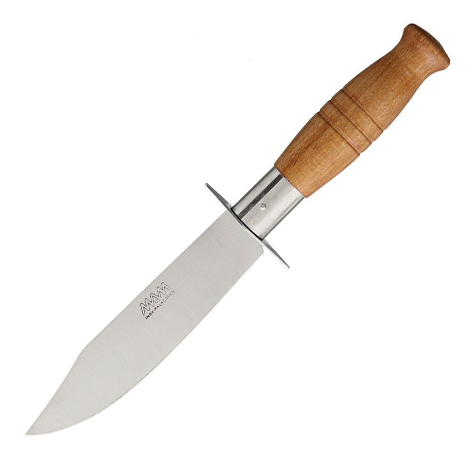 фото Нож с фиксированным клинком mam rollo, сталь 420, рукоять дерево, в чехле