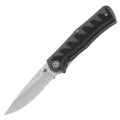 Фото Полуавтоматический складной нож Ruger® Knives Crack-Shot™ Compact, сталь 8Cr13MOV Stonewashed Combo, рукоять термопластик GRN