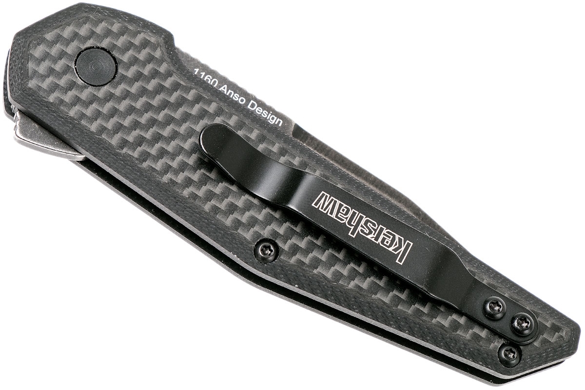 Нож складной Fraxion - Kershaw 1160 (Jens Anso Design), сталь 8Cr13MOV, рукоять G-10/карбон - фото 5