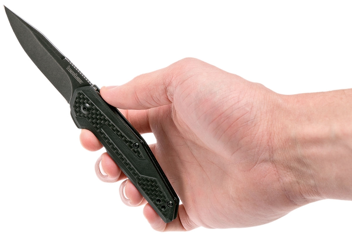Нож складной Fraxion - Kershaw 1160 (Jens Anso Design), сталь 8Cr13MOV, рукоять G-10/карбон - фото 4