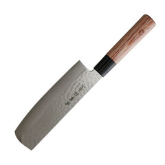 Фото Нож кухонный для овощей Накири Kanetsune, сталь DSR1K6, рукоять pakka wood