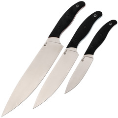 Фото Набор кухонных ножей Патриот-1, сталь 95х18, рукоять G10