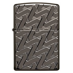 Фото Зажигалка ZIPPO 49173 Armor с покрытием High Polish Black Ice, латунь/сталь, чёрная, глянцевая, 36x12x56 мм